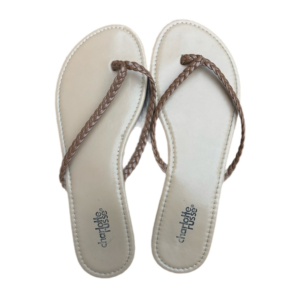 Charlotte Russe | Braided Thong Slide Sandal